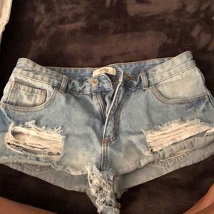 High waisted shorts